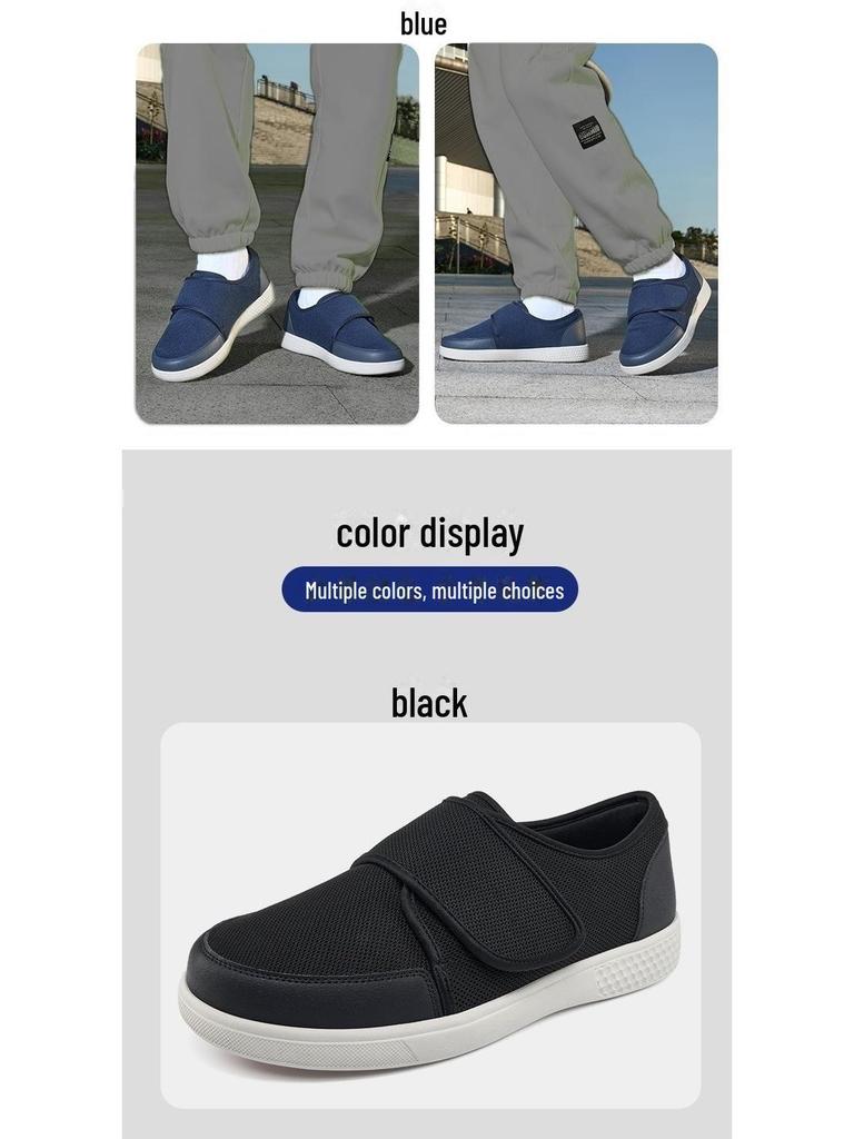 Wide Non-Slip Walking Shoes for Swollen Feet & Hallux Valgus