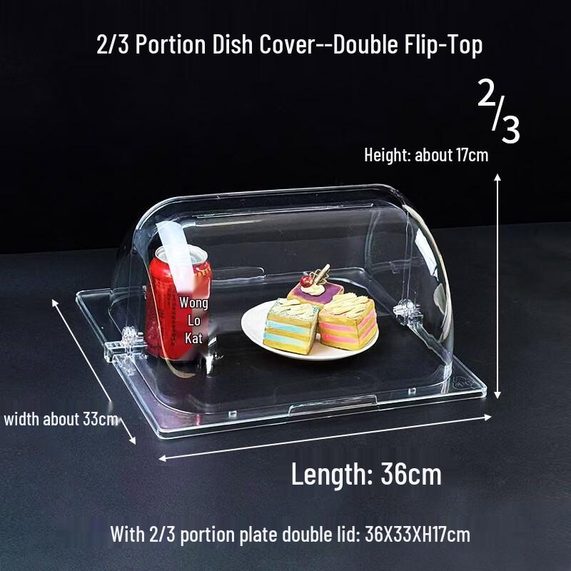 Commercial Transparent Flip-Top Food Cover