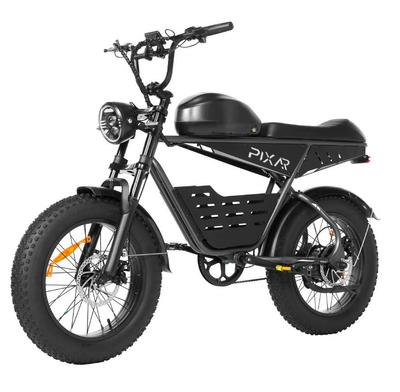 PIXAR Super -30AH Retro-Stil Langstrecken-Elektrofahrrad 48V 30AH Akku 500W Motor 20 Zoll Fettreifen All-Terrain E-Mountainbike