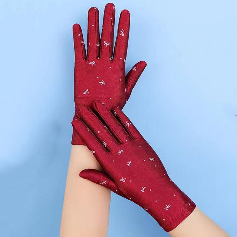 Damen Fahrhandschuhe Sonnenschutzhandschuhe Damen Sommer Atmungsaktive Elastische Sonnenschutzhandschuhe für Dame Mädchen