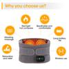 Waist Brace Support Belt Belly Back Massager Heating Infrared Waist Lumbar Warmer Pain Relief Cordless Massage Belt Men