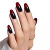 Hochwertige tragbare künstliche Nägel im Mandel-Nude-French-Stil – mittellange und lange Nagelspitzen