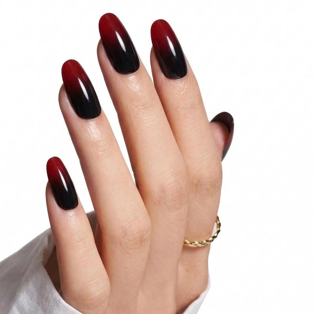 Hochwertige tragbare künstliche Nägel im Mandel-Nude-French-Stil – mittellange und lange Nagelspitzen