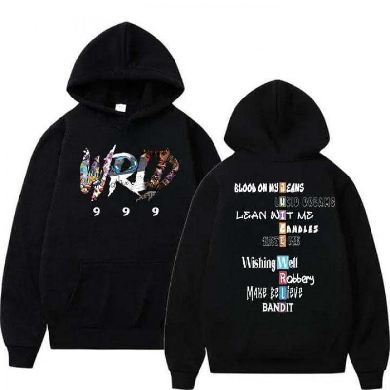 Juice WRLD Inspired Hoodie Men Women Oversized Streetwear Sweatshirt With Graphic Print Casual Pullover