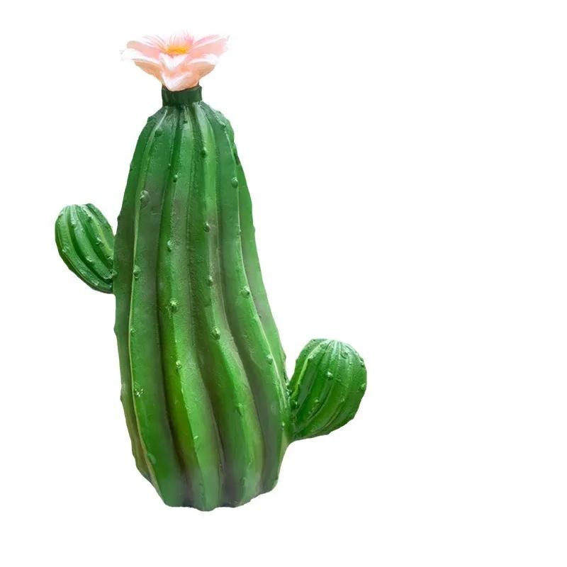 New Cactus Solar Crafts Decoration Patio Decoration Outdoor Garden Balcony Villa Home Decoration Accessories Feng Shui Figure