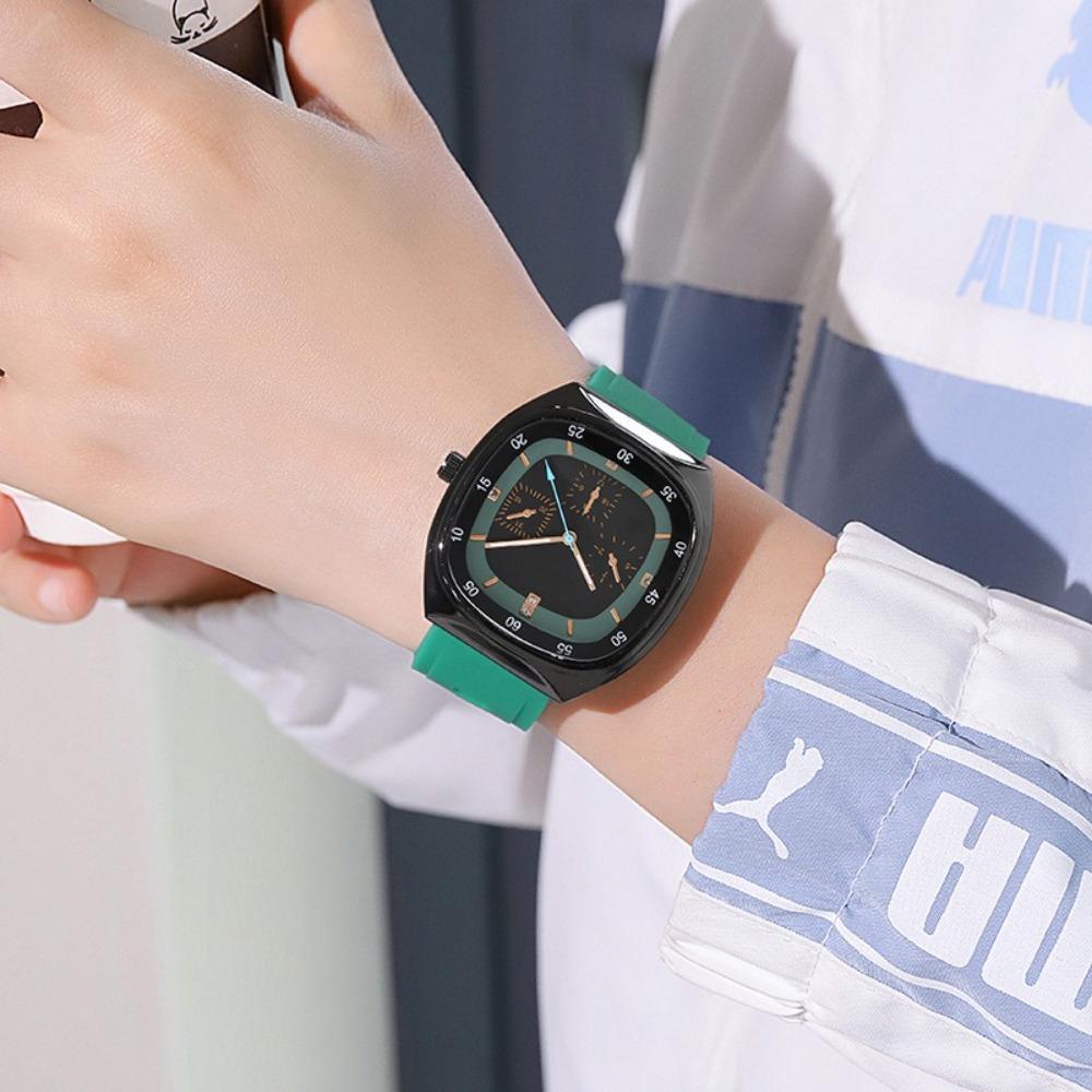 Waterproof Men Imitation Needle Watch Square Couple Watch Fashion Women Quartz Watch  for Women Men