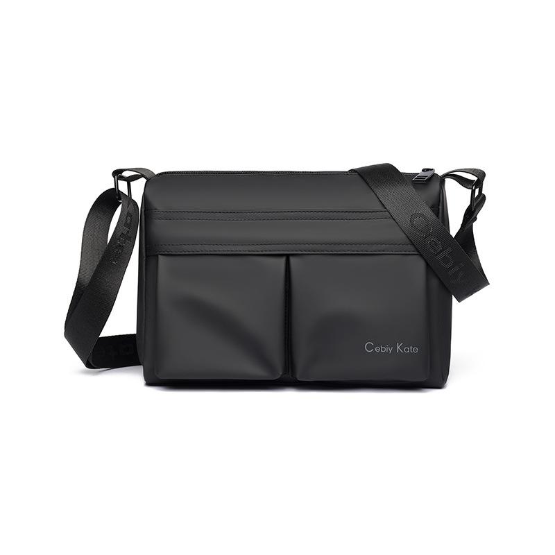 

Мужская многокарманная наплечная сумка, сумка-мессенджер для поездок чёрный