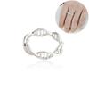 Minimalistischer DNA-Ring für Frauen, Wissenschaft, Chemie, Biologie, Molekül-Helix-Ringe, Gold, Silber, modischer Arztschmuck