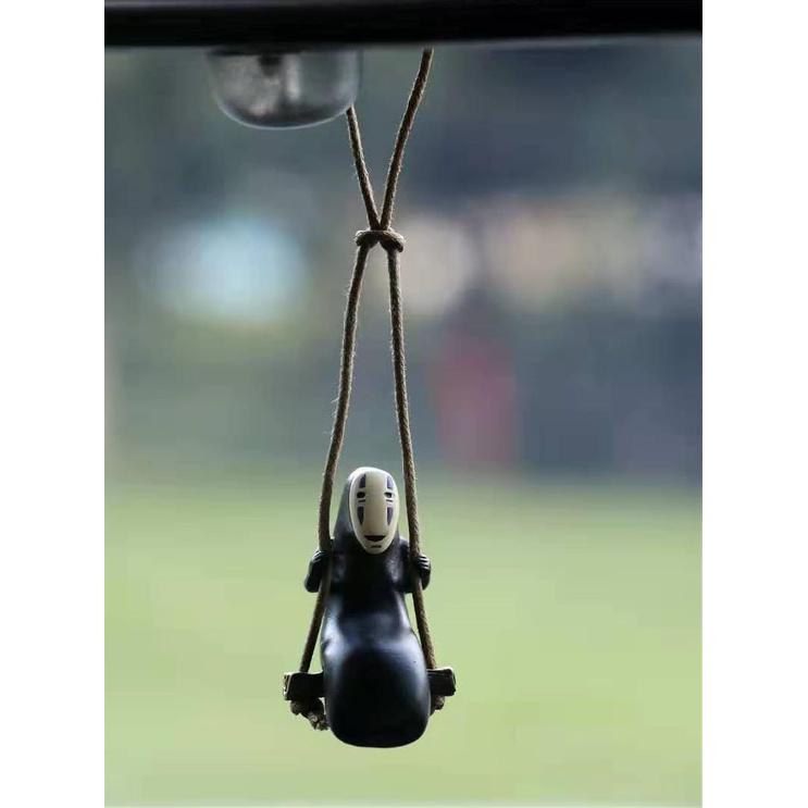 Подвеска-качелька на зеркало заднего вида автомобиля «Человек без лица», Автомобильный кулон с изображением безликого мужчины, Аниме-подвеска для автомобиля, Декор салона автомобиля, для дома,