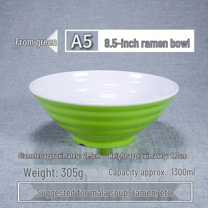Chinese Style Melamine Noodle & Soup Bowl