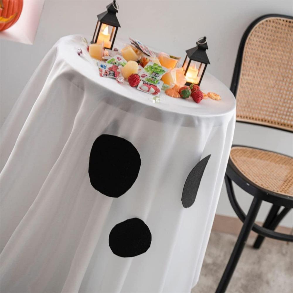 Halloween Tablecloth. Funny face design for party, home & holiday decor.
