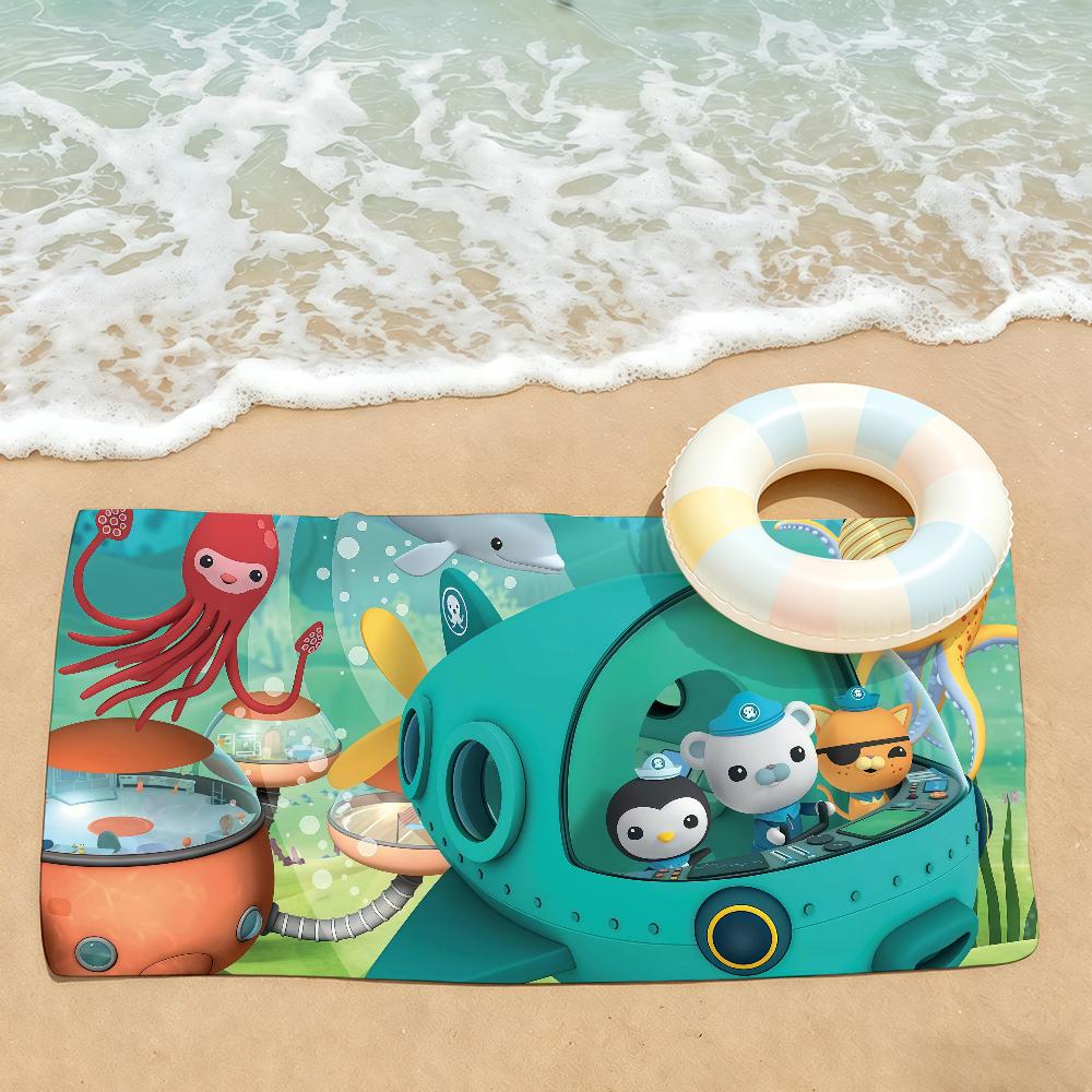 Cartoon cute O-Octonauts Towel Drying Bath Towel Applicable To Light Swimming Camping Yoga Beach Out