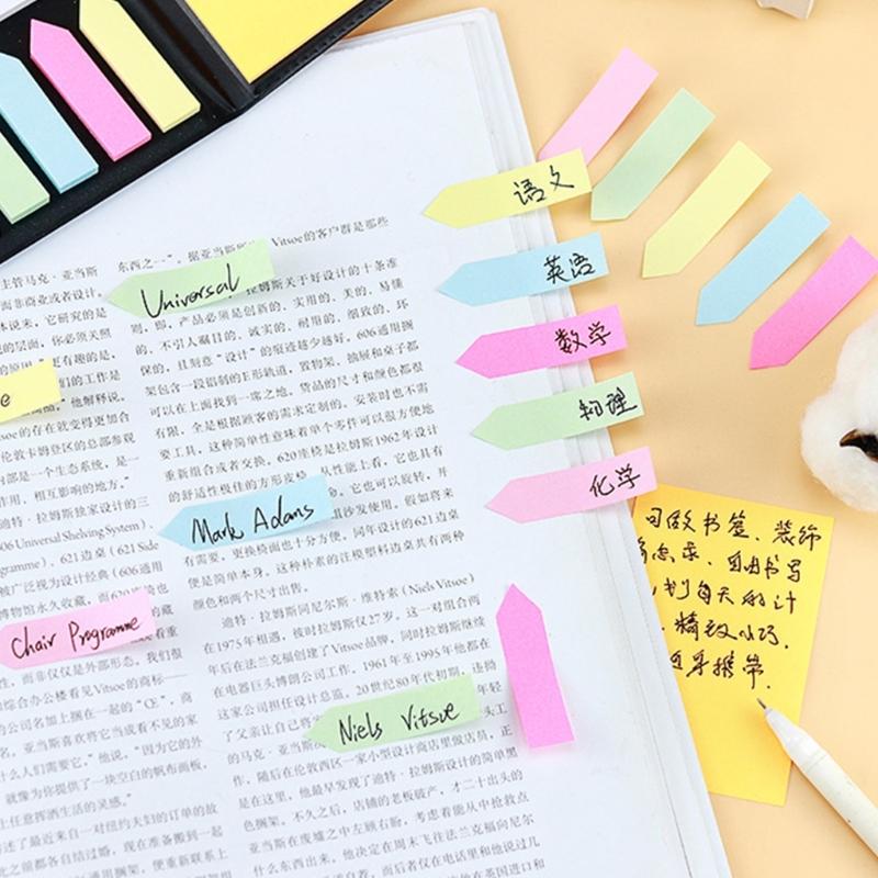 Stick Notes Flags, Colorful Index Tabs Index Flag Bright Color Page Index Sticker Page Makers Set for Page Bookmarks