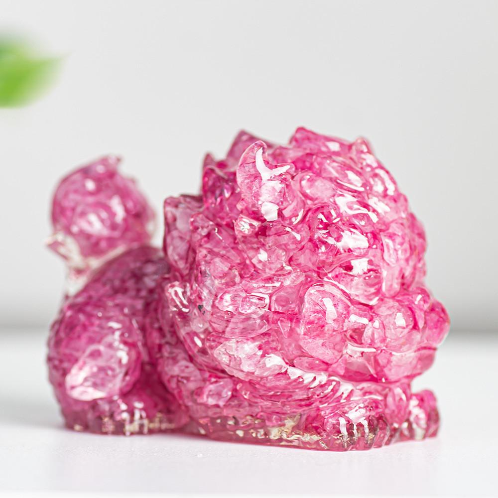 Resin Crystal Feng Shui Figurine For Home Office Decor Gift Idea