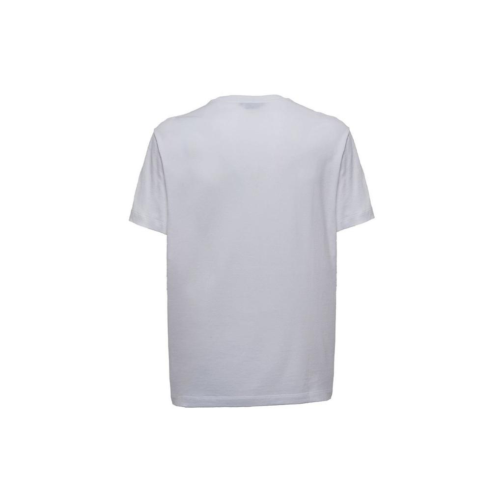 Versace Ss22 Logo Print Simple Short Sleeve T-Shirt Men Tops White 10039111-A02781-1W000