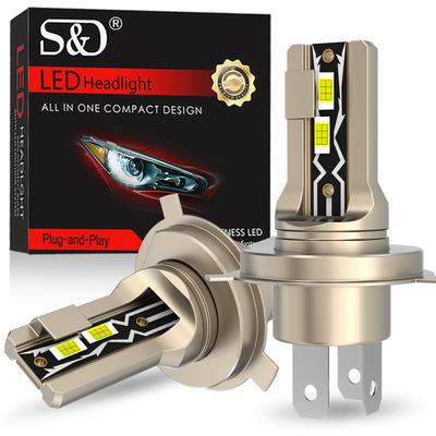 2 pezzi H4 LED lampadine per fari Canbus 9003 HB2 abbaglianti anabbaglianti 20000LM luci per auto super luminose CSP LED moto faro auto moto lampada 12V