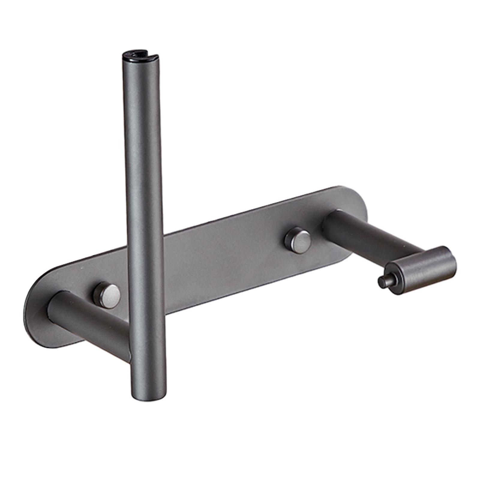 Toilet Paper Roll Holder Sturdy Tissue Roll Dispenser for Home Kitchen Mall серый