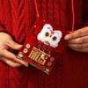 Chinese Style Cloth Horse Red Envelope Traditional 2026 Year of The Horse Good Lucky Money Bag 3D Cartoon Pony Crossbody