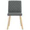 VidaXL Chaises à manger lot de 2 gris foncé tissu, chaise, chaise de salon, chaise d'accent, chaise de cuisine, siège de 4101122