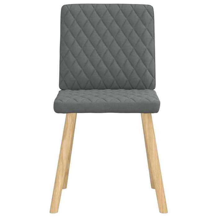 VidaXL Chaises à manger lot de 2 gris foncé tissu, chaise, chaise de salon, chaise d'accent, chaise de cuisine, siège de 4101122