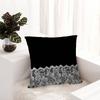 Black Pink Lace Pattern Personalized Pillow Cover Kids Bedroom Wild Party Decor Pillowcase Kid Birthday Shower Gift