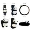 Panda Car Handbrake Handle Cover Soft Plush Car Accessories  Valentine's Day Gifts