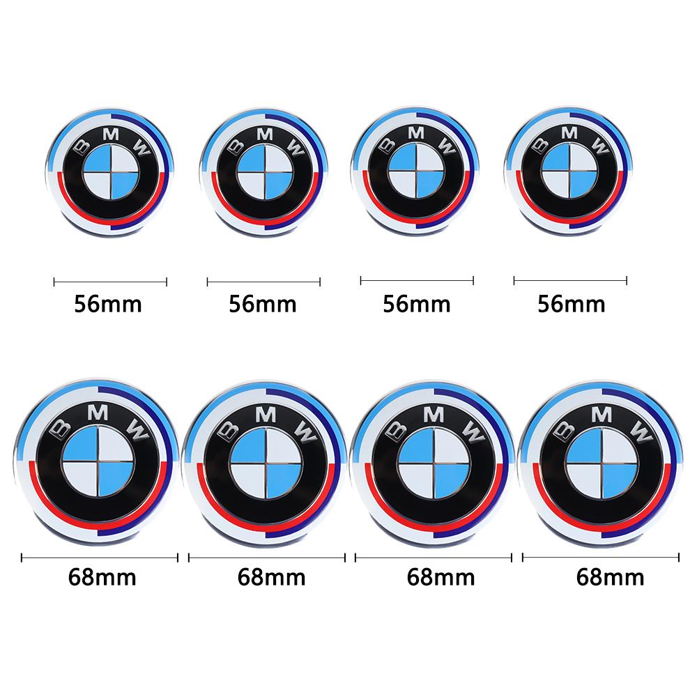 4PCS 56/68mm Auto Hub Caps Car Wheel Center Covers For BMW 3 5 7 Series M M3 M5 M6 F01 F20 F10 X5 Hubcaps Decoration Accessories