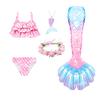 Swimming Mermaid Tail Cosplay Monofin Ariel Mermaid Swimsuit for Swimming Costume Halloween Party Swimsuit