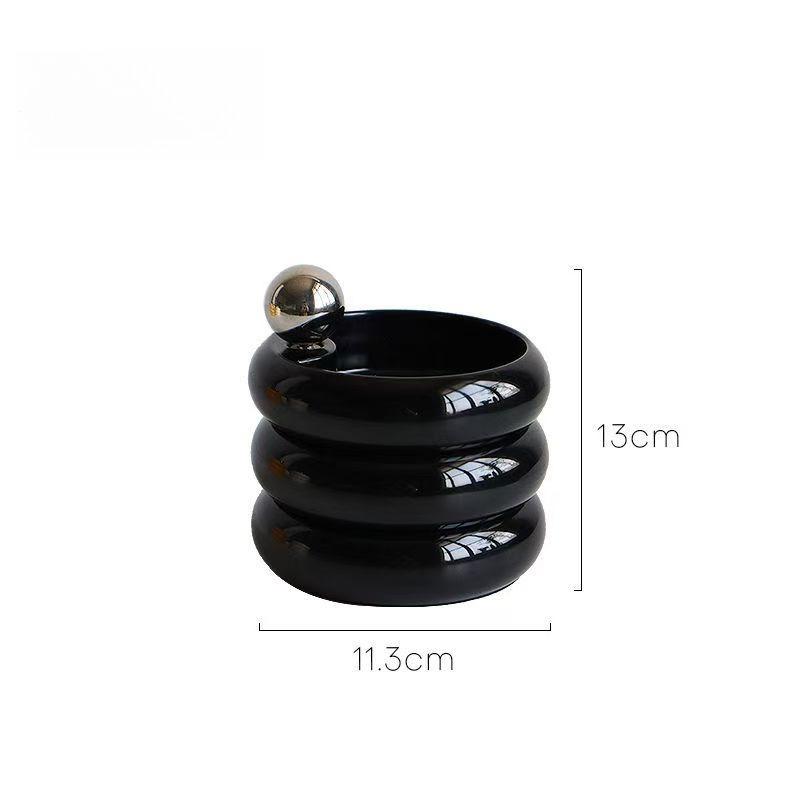 Rotating Jewelry and Cosmetics Storage Box Multi-color Metal Handle Portable Jewelry Storage Box Multifunctional Home Decoration