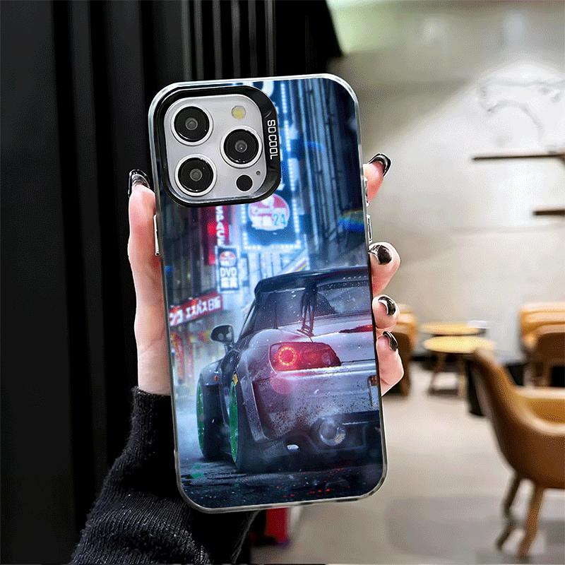 Japan JDM Sports Cars Theme Soft Phone Case for iPhone 15 16 17 Pro Max 17Air 16E 14 Plus 13 12 Mini Shockproof Cover Back Shell