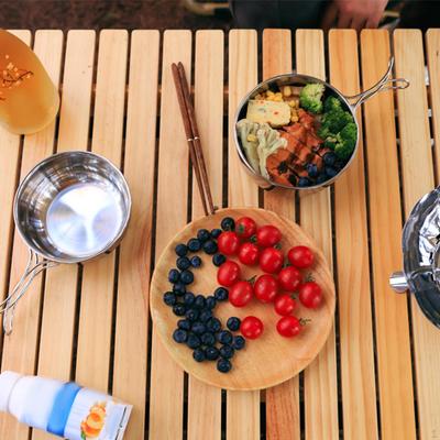 Camping Schüssel Geschirr Leicht Kochen Multifunktional mit Klappgriff