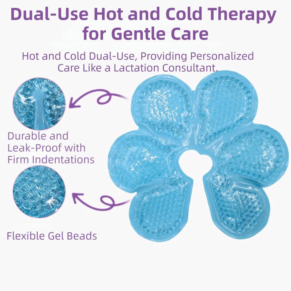 Soft Breast Pads Petal Design Breast Ice Packs Clogged Ducts Nursing Pads Lactation Support