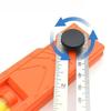 Woodworking Measuring Tools Scribing Ruler Adjustable Guide With Angle Marking 15-90 Degree For Layout Gauge Portable