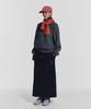 Minasu Terry Fleece Long Skirt_Navy