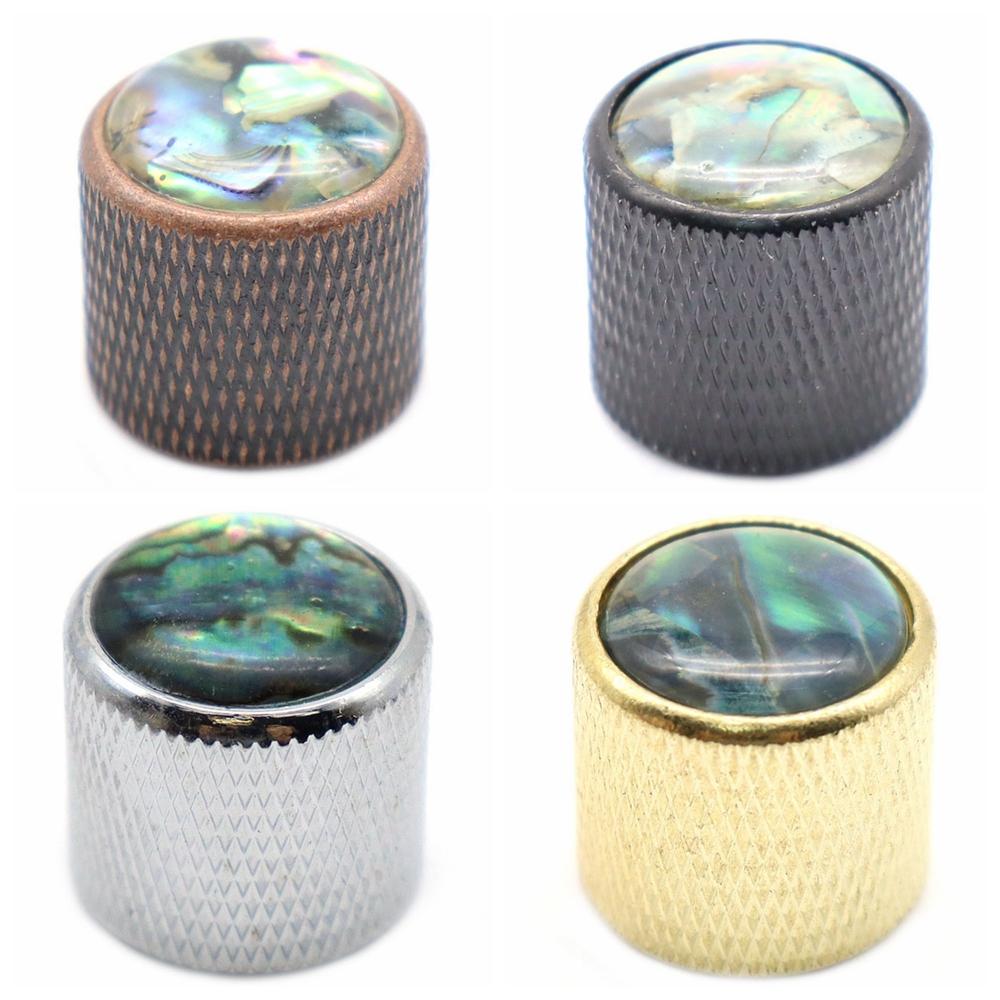 1Pcs2Pcs Metal Guitar Knobs Abalone Top With Inlaid Shell Guitar Knobs