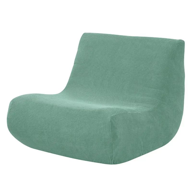 Stretch Polar Fleece Armless Sofa Cover Living Room Solid Lounge Couch Cover All-inclusive Copri Divano Fundas Para Sillones
