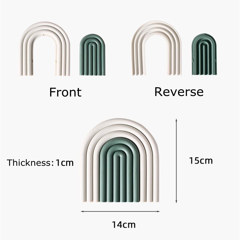 New Rainbow Silicone Table Mat Coaster Hot Dishes Pot Holder Placemats Kitchen Multipurpose Pot Holders Heat Resistant Pan Pads