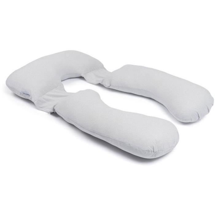 Doomoo Pregnancy Pillow and Nursing Pillow Maxxy - XXL Size - Ultra Comfortable, Grey