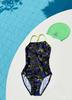 Seopeoseuko Neon Face One-Piece Swimsuit