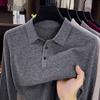 Yalu Men's Pure Wool Knit Polo Sweater