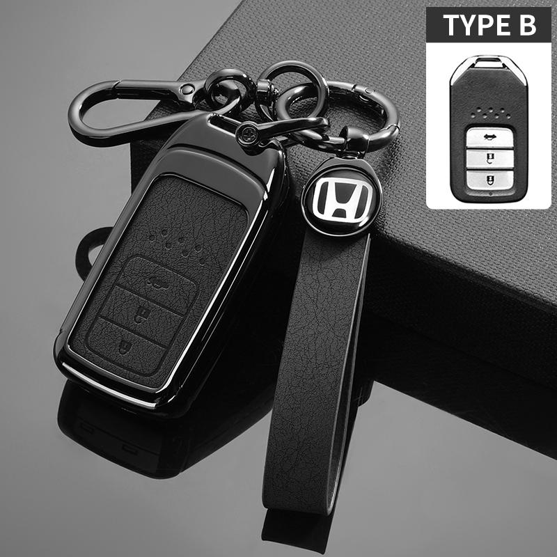 Car Key Case Cover Protection Shell For Honda Civic CRV HRV Accord Pilot Fit Freed Vezel Odyssey 2018-2022 EX EXL Smart Keyless
