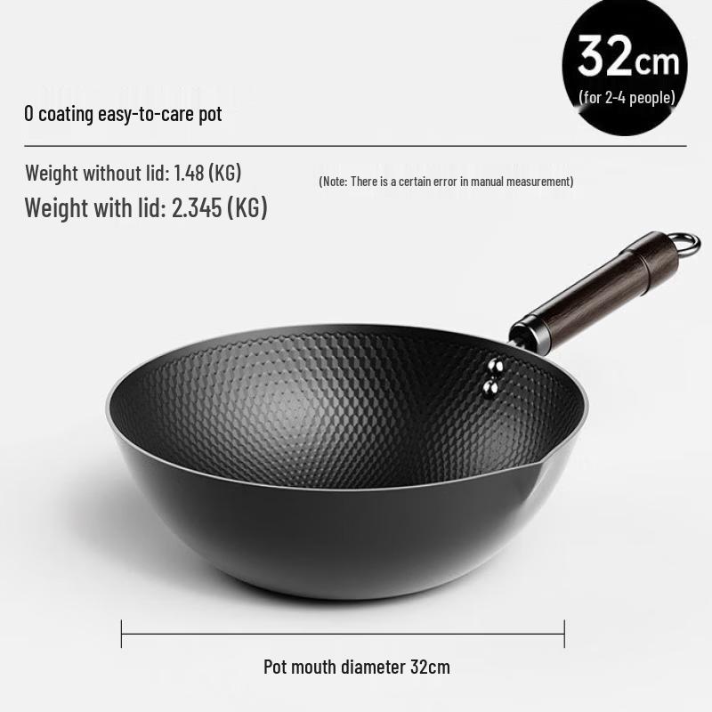 ZISIZ Wrought Iron Stir-Fry Pan