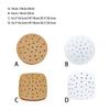 Packung mit 100 Heißluftfritteusenpapier 230°C Hitzebeständig Lebensmittel Backen Ölabsorbierende Matte Ölpapier Pad Zubehör für Heimküche