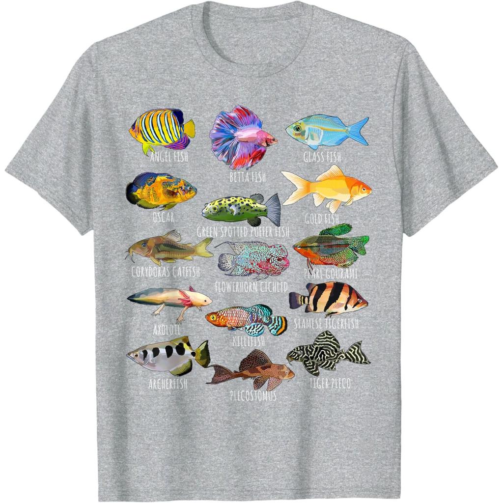 Fishkeeping Fish Species Biology Types of Aquarium Fish TShirt
