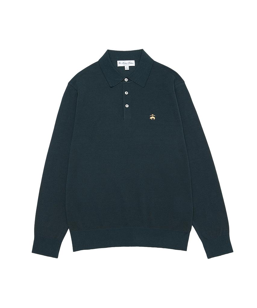 BROOKS BROTHERS 24Ss 100% Mercerized Cotton Polo Sweater (Dark Green) (Bbwtmb0005Jes)