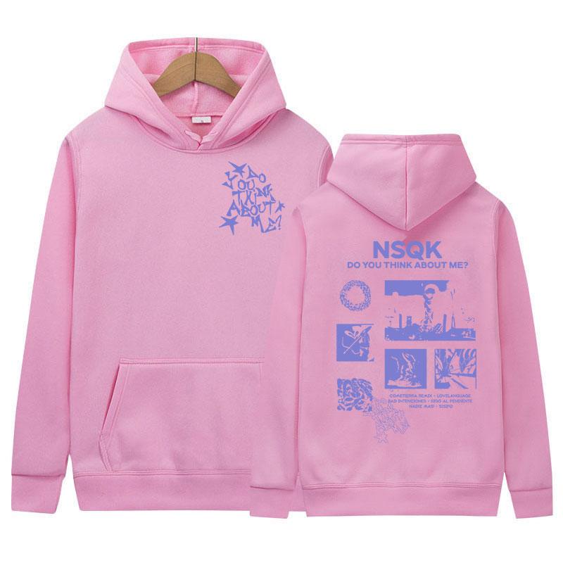 Rapper NSQK DO YOU THINK ABOUT ME 2025 New Album Hoodies Men's High Quality Harajuku Sweatshirt Hip Hop Fashion Hoody Streetwear