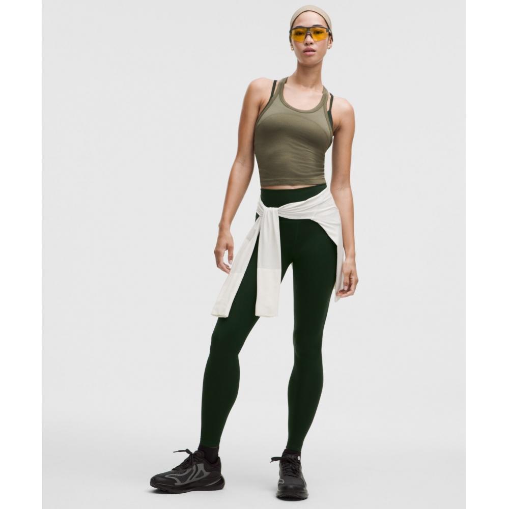 Lululemon Wunder Train High Rise Tight 28  Rainforest Green