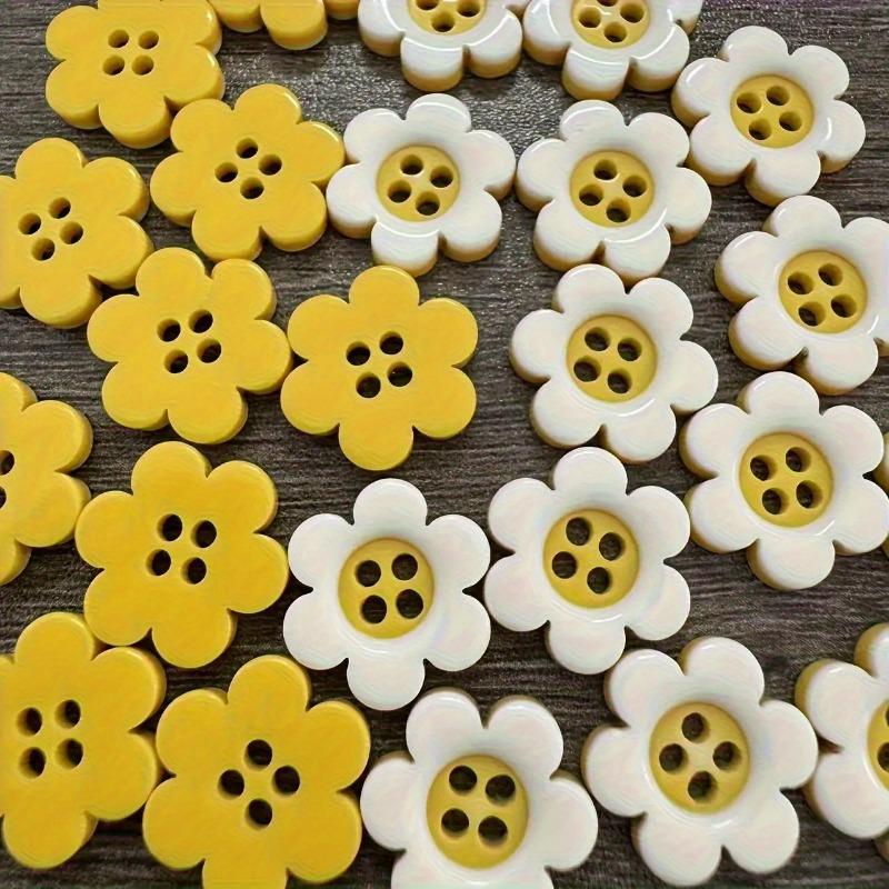 Sewing Products Transparent Resin Button with 5 Petals Used for Sewing Knitwear DIY Clothing Crafts