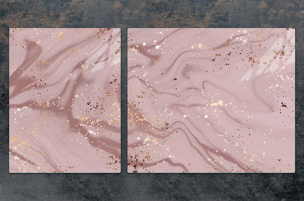 PIANO COTTURA in VETRO e TAGLIERE 100x52 MARMO