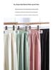 Women's High-Waisted Slimming Pants - Summer 2025 Ice Silk, Loose Fit for Petite Figures